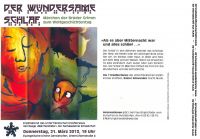 Der wundersame Schlaf - Märchen der Gebrüder Grimm zum Weltgeschichtentag